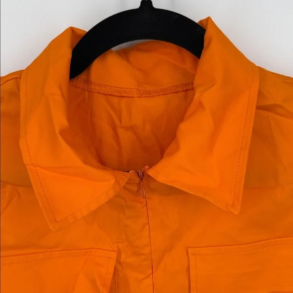 Dickies Bright Orange Short Sleeve Jumpsuit Size Large - Picture 3 of 7